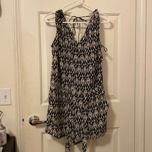 Aztec Style Romper - Satin Material